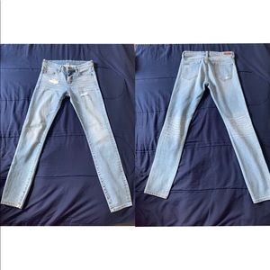 Light denim jeans